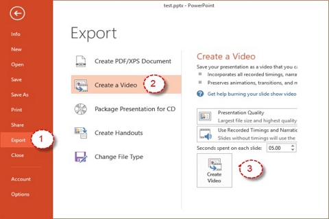 export ppt to video