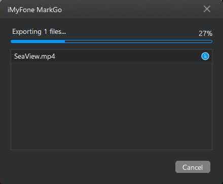 export the video without watermark