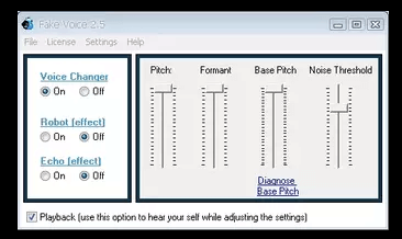 fake voice interface