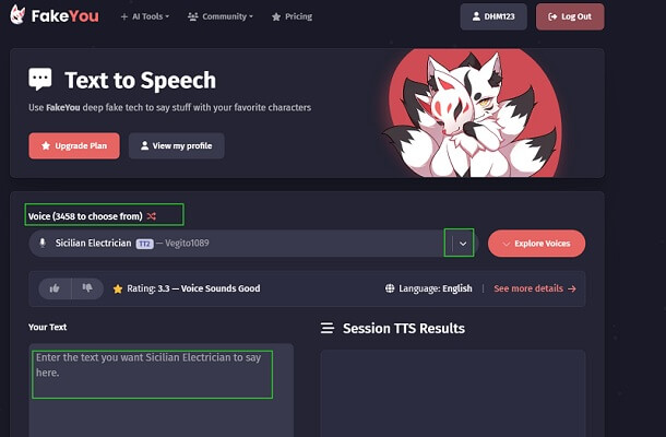 fakeyou free online ai voice generator