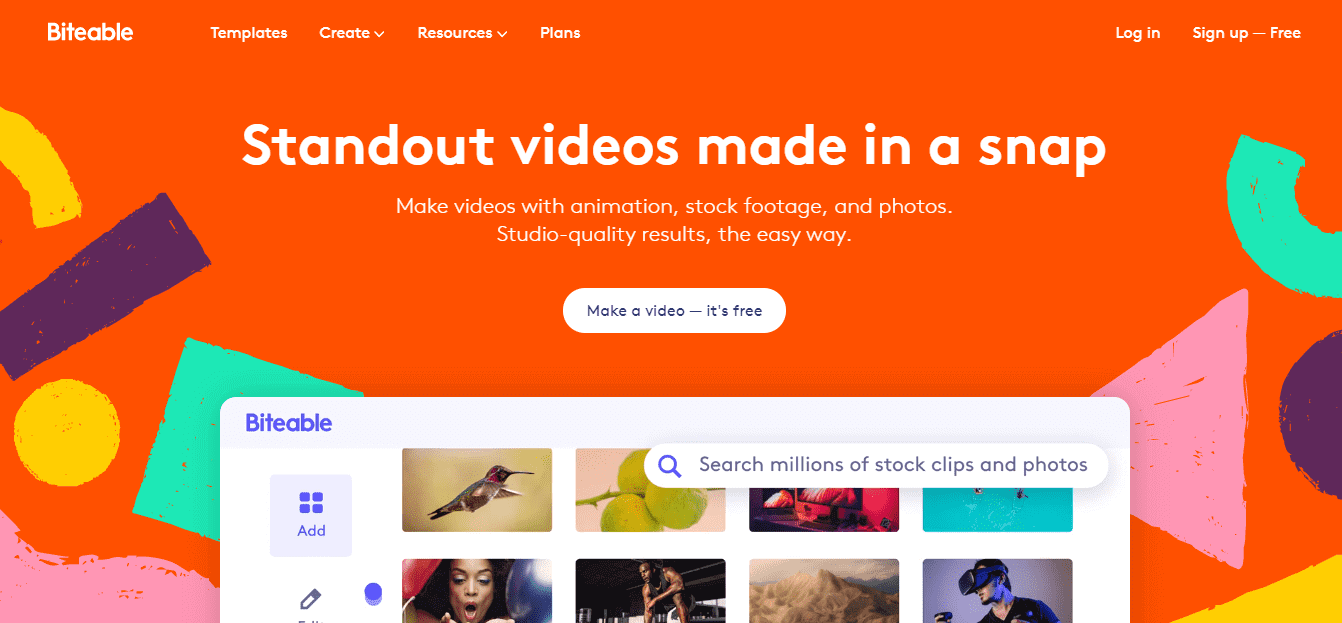 Biteable：Facebook video creator  