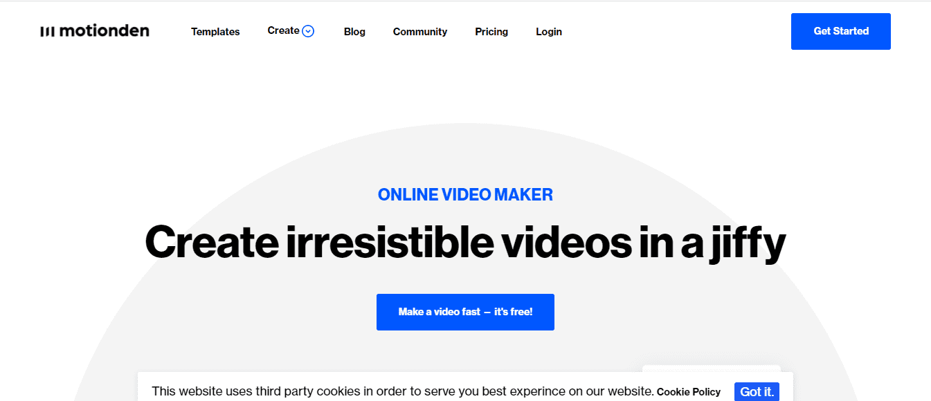 MotionDen：Facebook video creator  