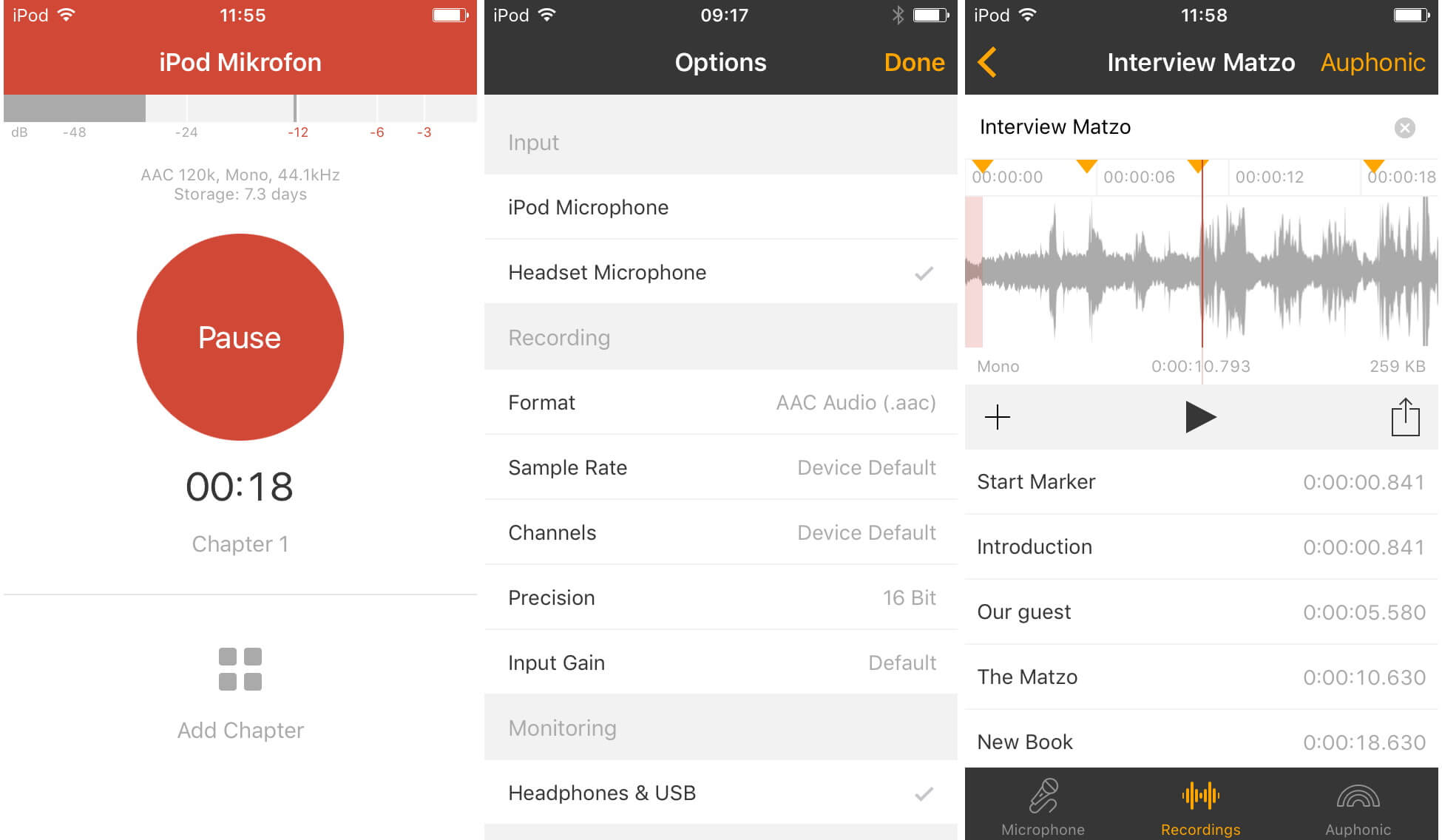best audio recording app for iphone all models
