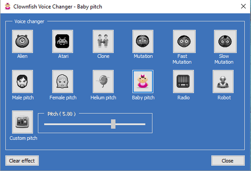 clownfish voice changer voice effects