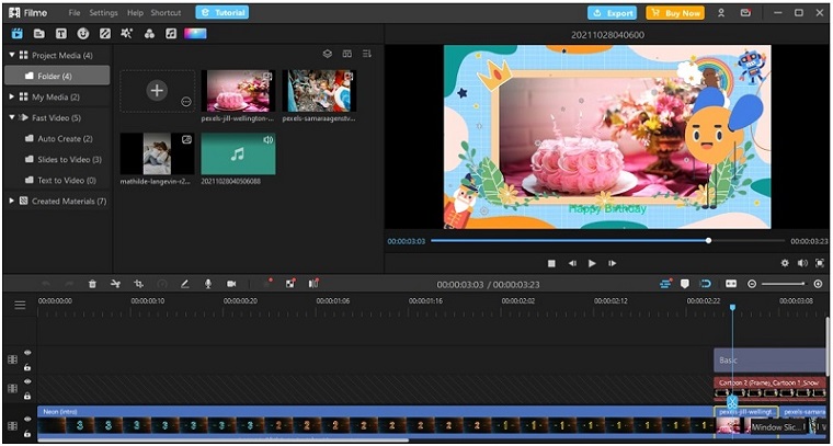 filme edit birthay video