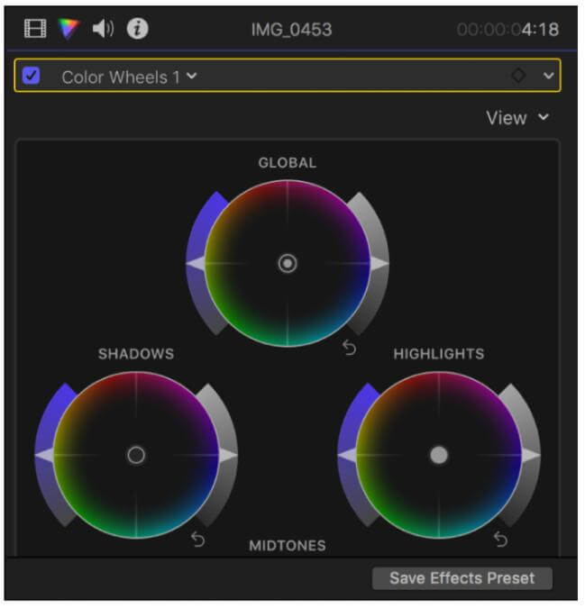 final cut pro color correction