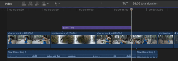 final cut pro timeline