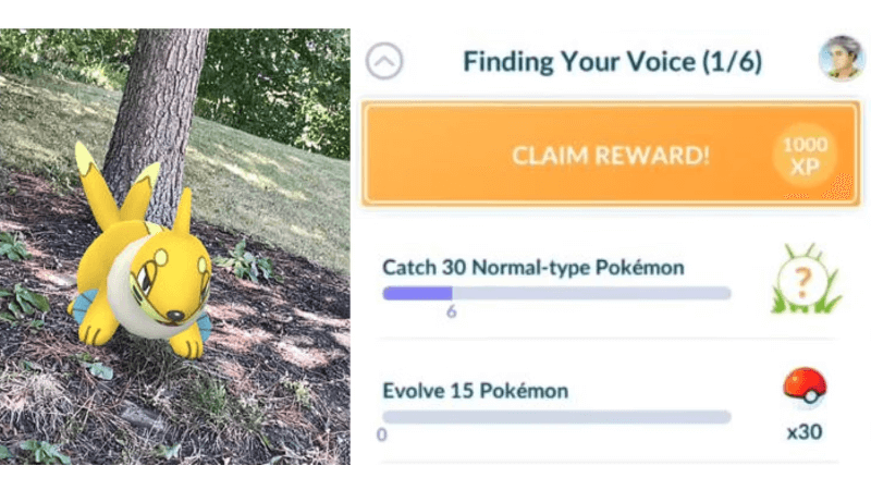 finding your voice pokemon go rewards 1