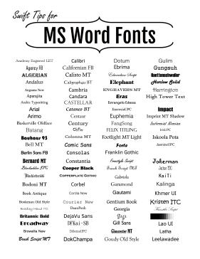 fonts