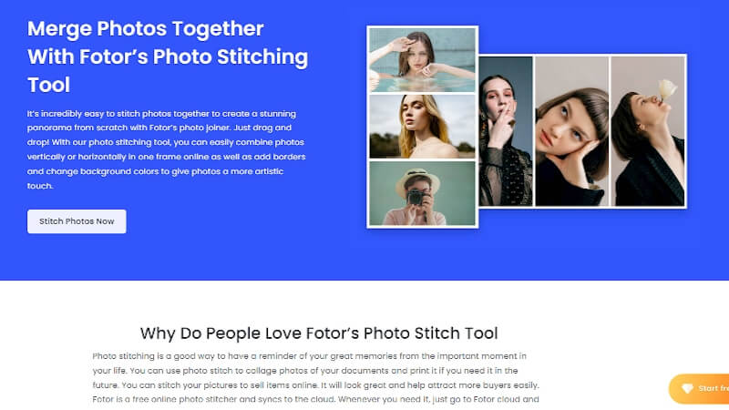 fotor photo stitcher