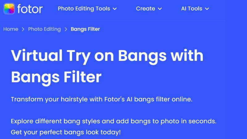 try on bangs online