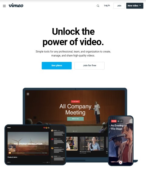 Vimeo free video template