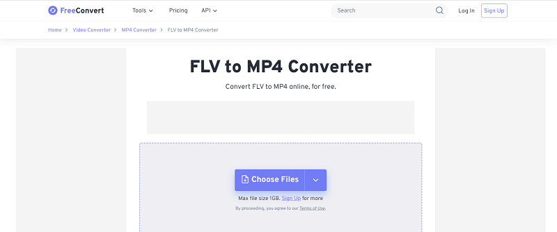 convert flv to mp4 use freeconvert