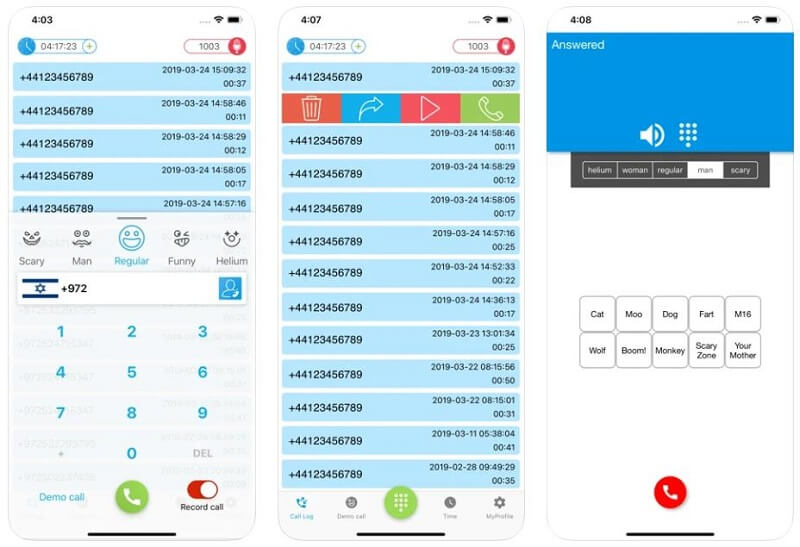 funcall-voice-disguiser-app-interface