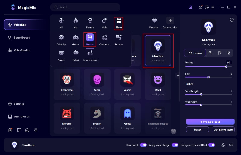 magicmic ghostface voice changer