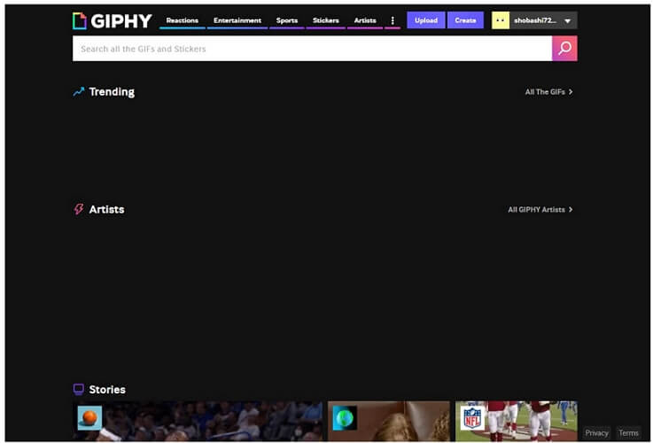 giphy website