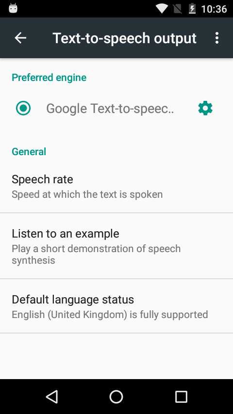 google text to speech app