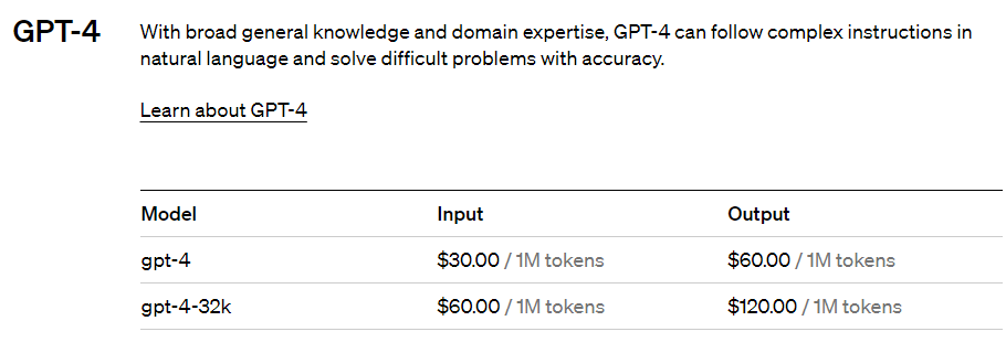 gpt-4 price
