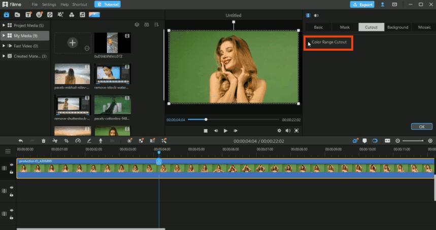 how do u chroma key out a green background on sony vegas 16