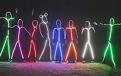 halloween glow stick costume