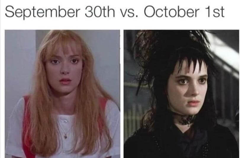 halloween meme for spooky season closet changes