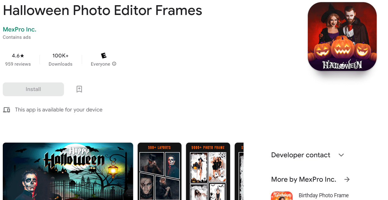 halloween photo editor