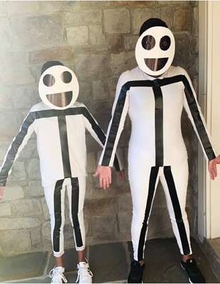 halloween stickman costume