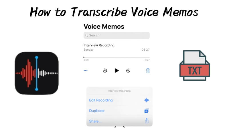 how to convert voice memo to text