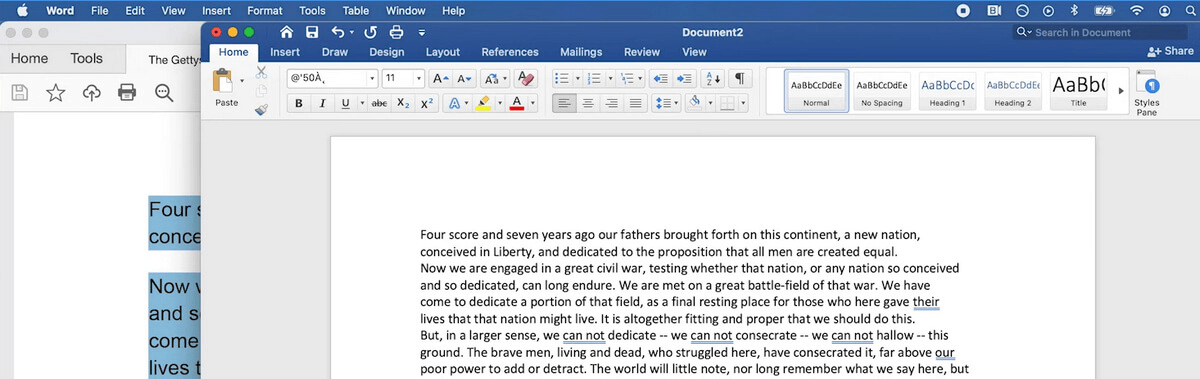 can't copy text from pdf