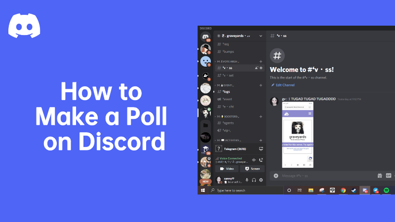 how to make a poll on discord