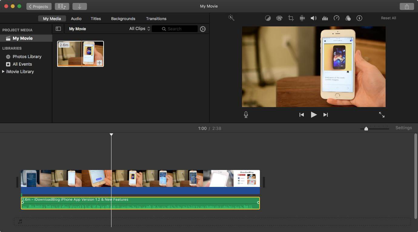 how-to-remove-audio-from-video-mac-with-iMovie