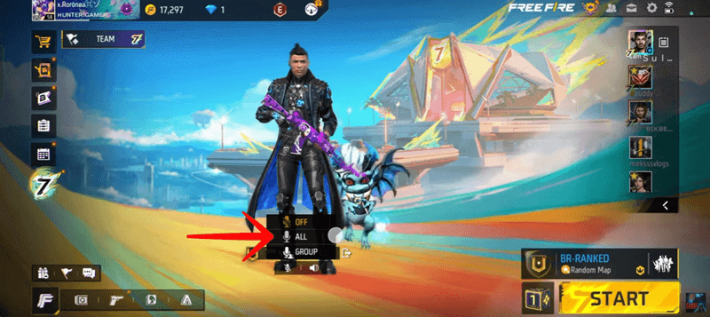how to turn on voice chat in free fire