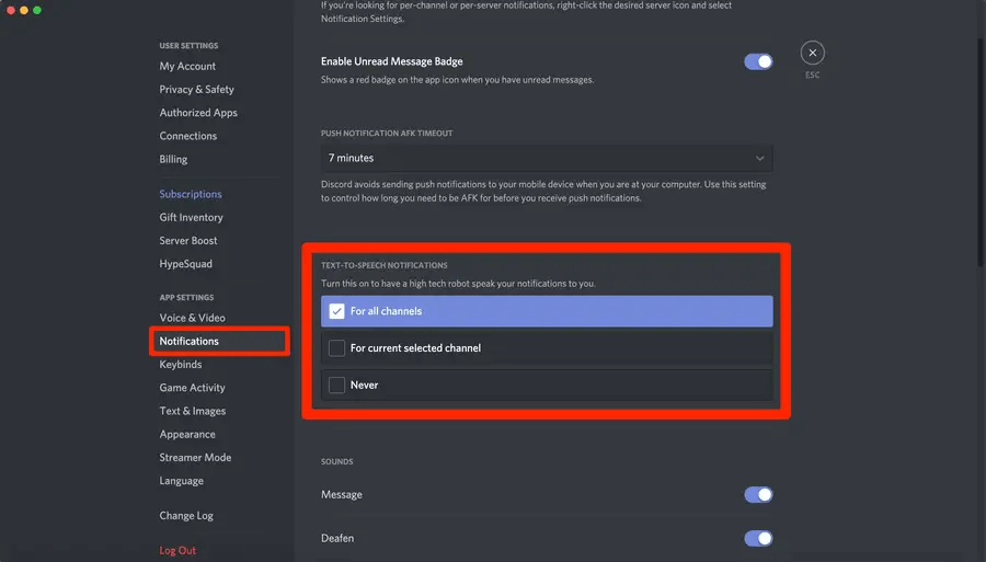 how to use tts on discord