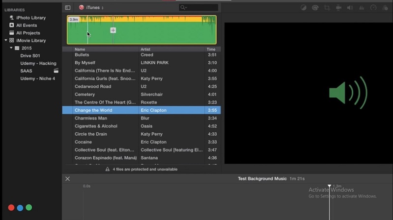 imovie add music choice