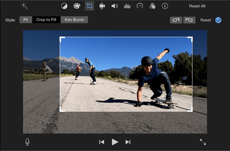 imovie cropping