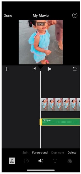 imovie video editor add music