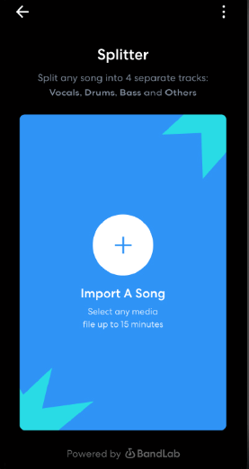 import a song bandlab stem