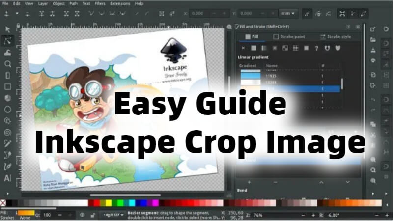 inkscape crop image