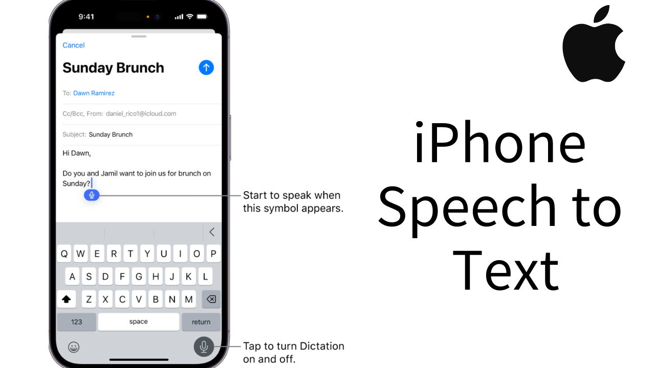 iphone speech to text