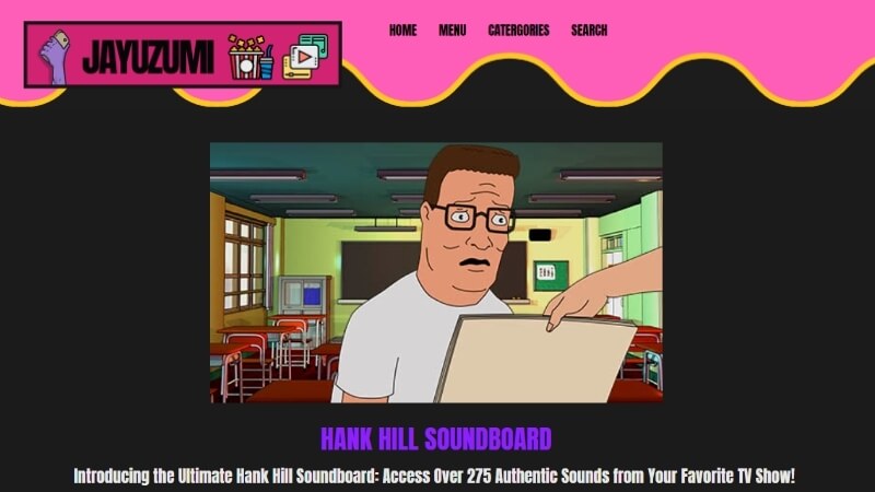 jayuzumi webiste hank hill