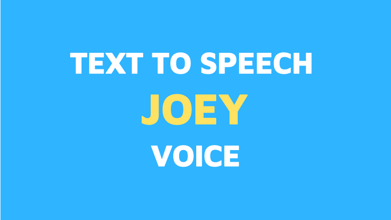 joey text to speech