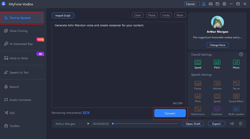 How to Generate Arthur Morgan AI Voice Via Different Audio Tools