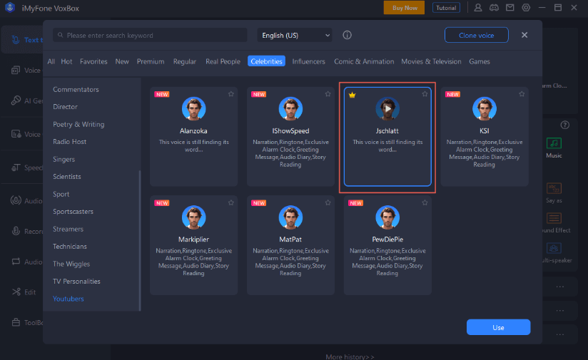 Free Jschlatt AI Voice Generator for Voice Change and AI Cover