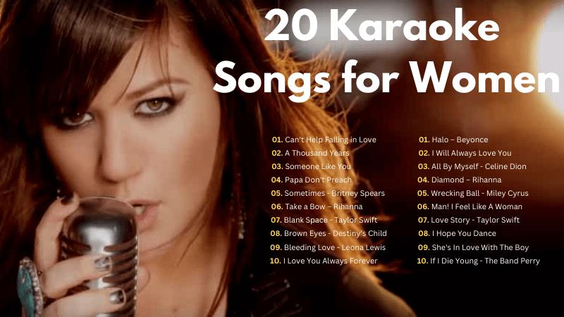 karaoke songs for women