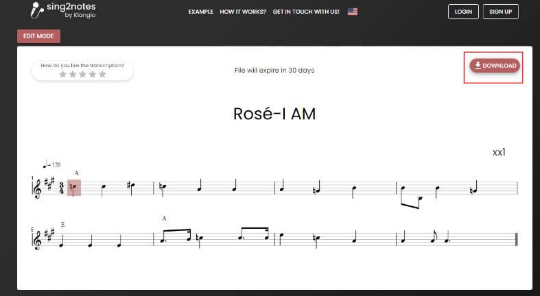 klang.io ai sheet music step3