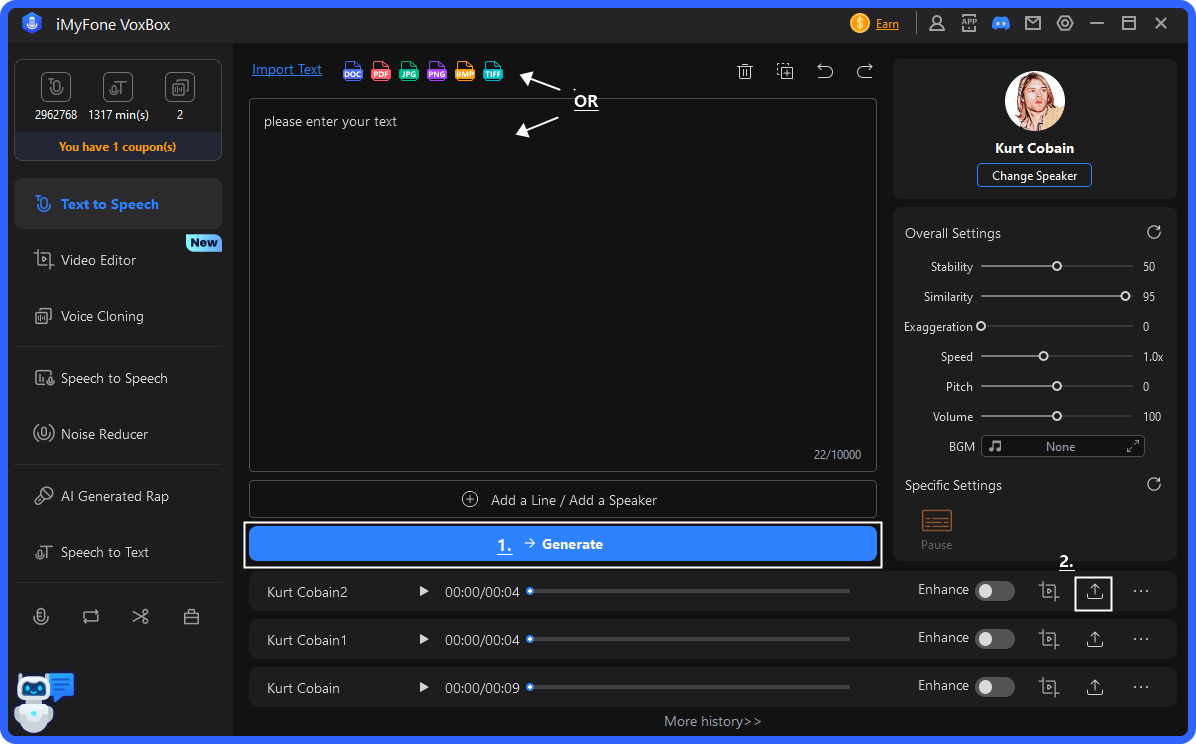 kurt cobain ai voice generator