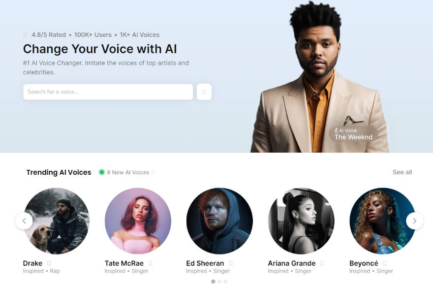 Top 8 AI Celebrity Voice Changer & Generator -PC/Online/Phone