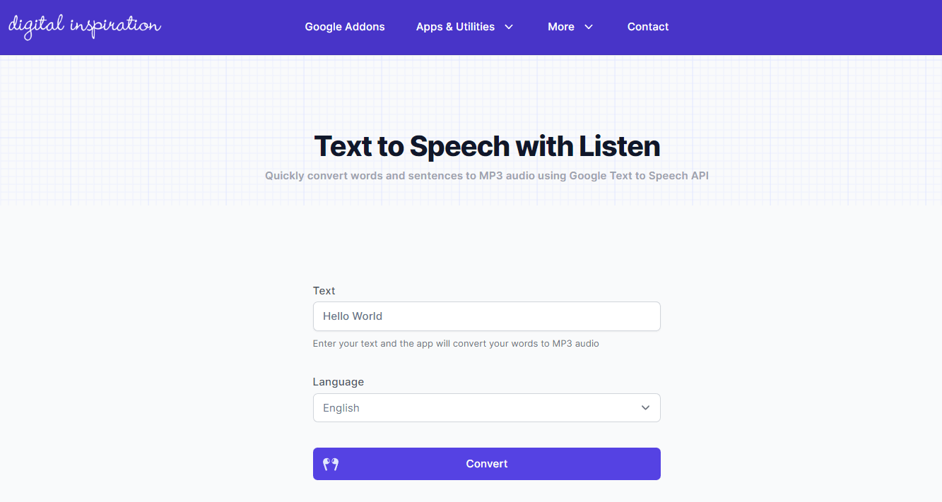 write to speech online