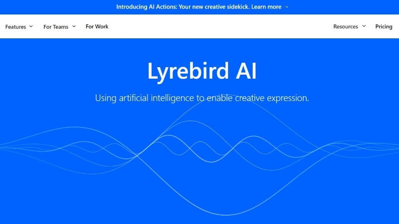 lyrebird ai official website shortcut