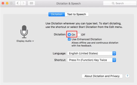 mac speech to text-step